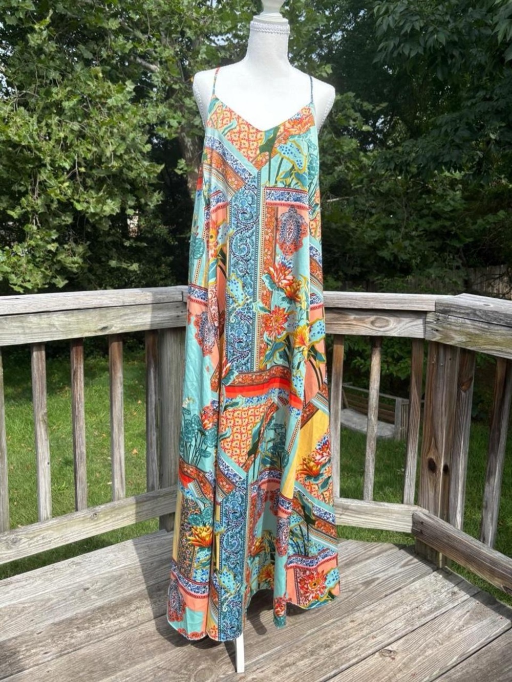 Floral satin maxi dress Laundry by Shelli Segal